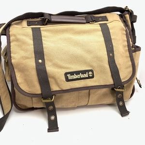 TIMBERLAND Canvas Satchel Laptop Shoulder Bag Tote